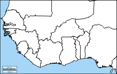 Printable Blank Map Of West Africa